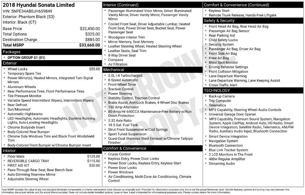 Used 2018 Hyundai Sonata Limited FWD image 39