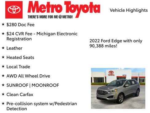 Used 2022 Ford Edge SEL w/ Convenience Package AWD/4WD image 8