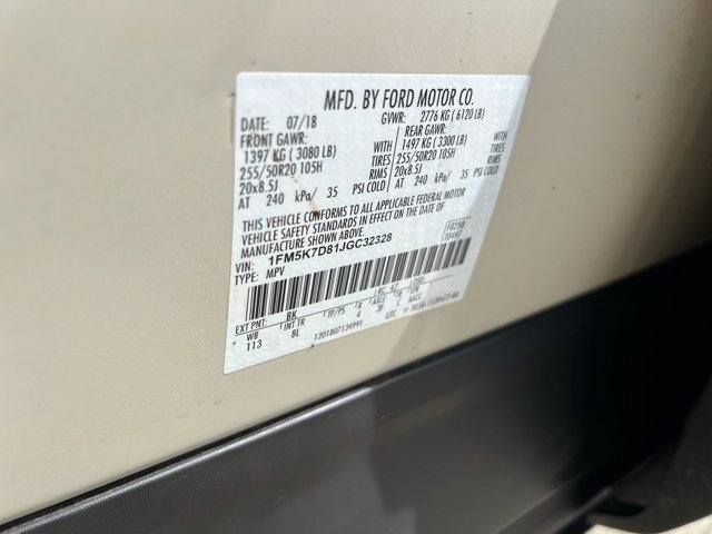 Used 2018 Ford Explorer XLT w/ Equipment Group 201A FWD image 34