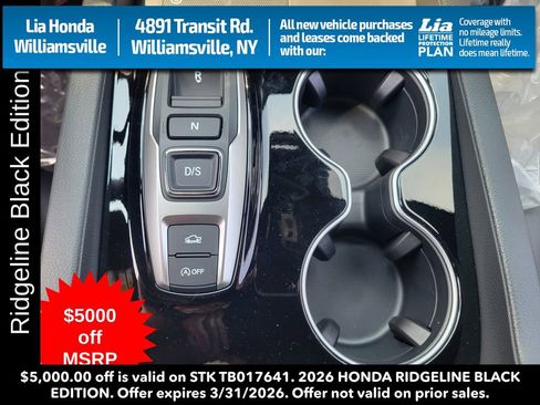 New 2026 Honda Ridgeline Black Edition image 27