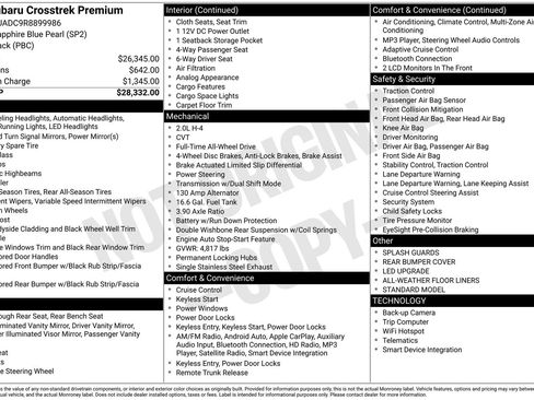 Used 2024 Subaru Crosstrek 2.0i Premium image 21