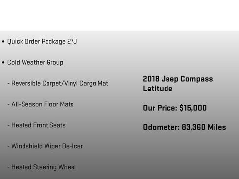 Used 2018 Jeep Compass Latitude w/ Popular Equipment Group image 6