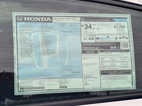 New 2026 Honda Civic Sport image 17