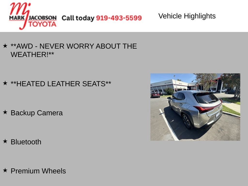 Used 2020 Lexus UX 250h w/ Premium Package AWD/4WD image 7