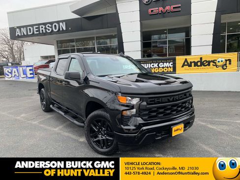 Certified 2025 Chevrolet Silverado 1500 Custom w/ Turbomax Blackout Package image 1