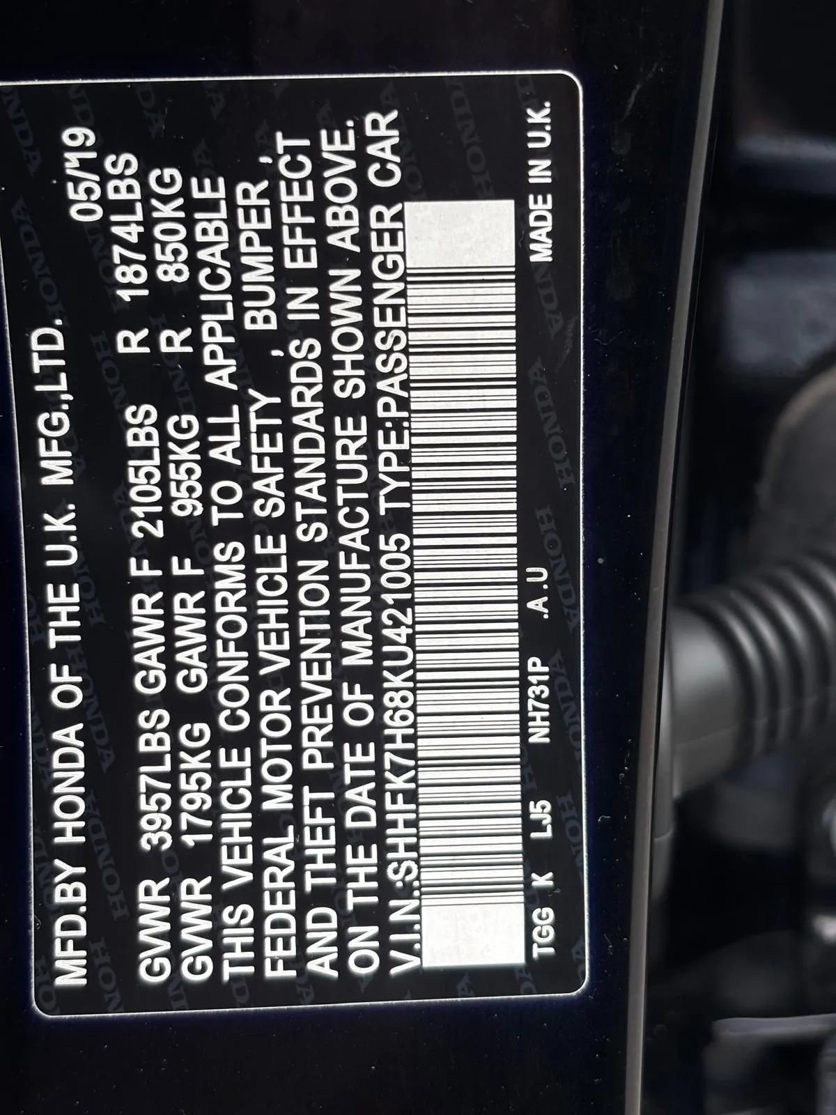 Used 2019 Honda Civic EX image 33