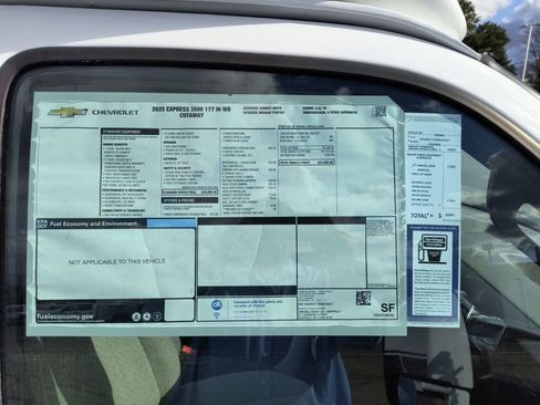 New 2025 Chevrolet Express 3500 w/ Power Convenience Package RWD image 3