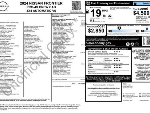 Used 2024 Nissan Frontier PRO-4X w/ Pro Premium Package AWD/4WD image 28
