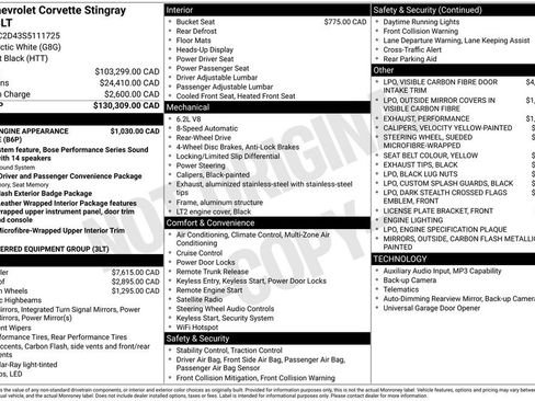 Used 2025 Chevrolet Corvette Stingray Premium Cpe RWD image 2