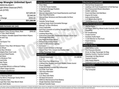 Used 2016 Jeep Wrangler Unlimited Sport image 2