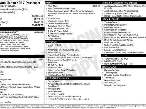Used 2025 Toyota Sienna XSE w/ XSE Premium Package image 36