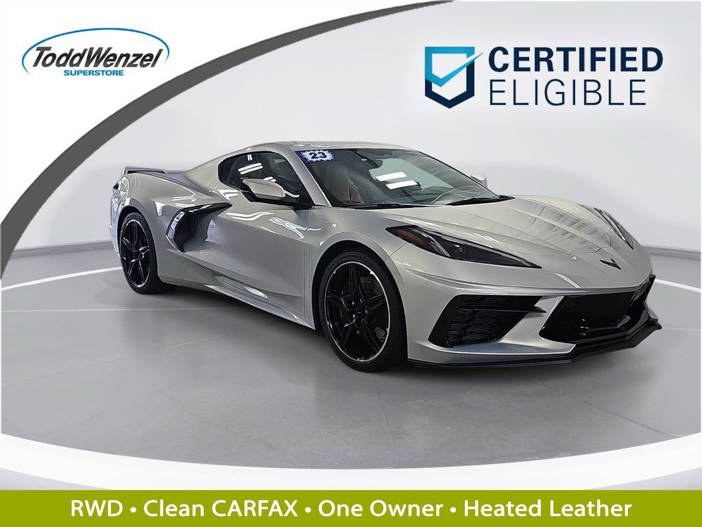 Certified 2023 Chevrolet Corvette Stingray Preferred Cpe w/ Z51 Performance Package RWD image 1