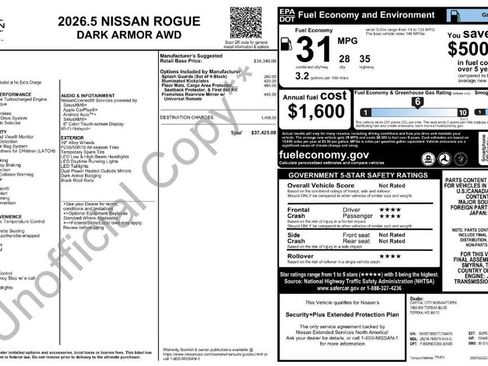 New 2026 Nissan Rogue SV image 31