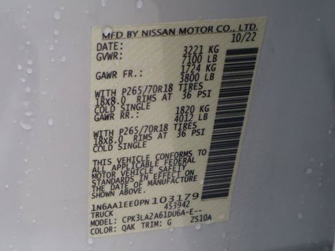 Used 2023 Nissan Titan S w/ S Utility Package RWD image 20