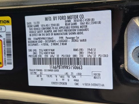 Used 2022 Ford Mustang EcoBoost w/ Black Accent Package image 23