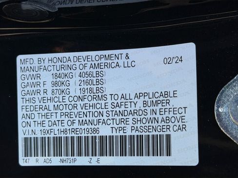Used 2024 Honda Civic Sport Touring image 36