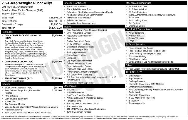 Used 2024 Jeep Wrangler Unlimited Sport AWD/4WD image 22