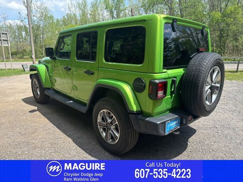 Used 2020 Jeep Wrangler Unlimited Sahara w/ Uconnect 4C Nav & Sound Group AWD/4WD image 6