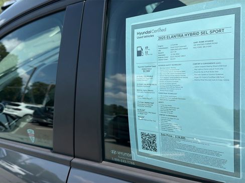 Certified 2025 Hyundai Elantra SEL FWD image 28