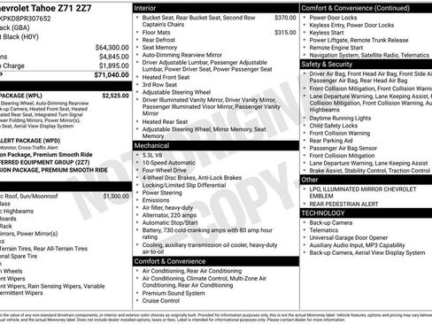 Used 2023 Chevrolet Tahoe Z71 w/ Luxury Package image 6