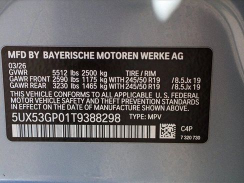 Certified 2026 BMW X3 xDrive30i w/ M Sport Package AWD/4WD image 27