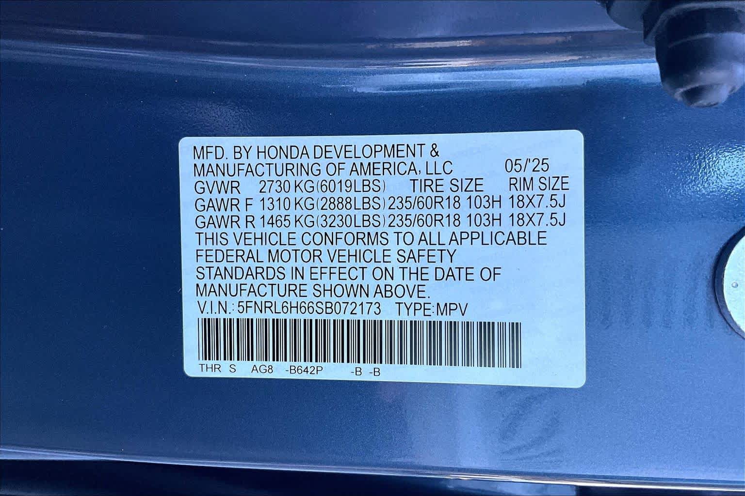 Used 2025 Honda Odyssey EX-L image 36