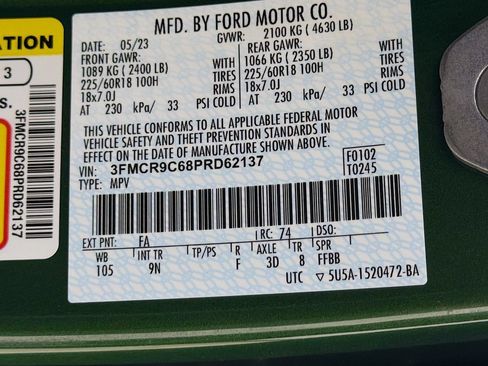 Used 2023 Ford Bronco Sport Outer Banks w/ Tech Package AWD/4WD image 30