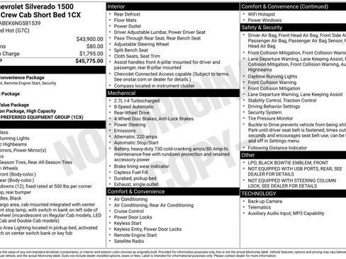 Used 2022 Chevrolet Silverado 1500 Custom RWD image 12