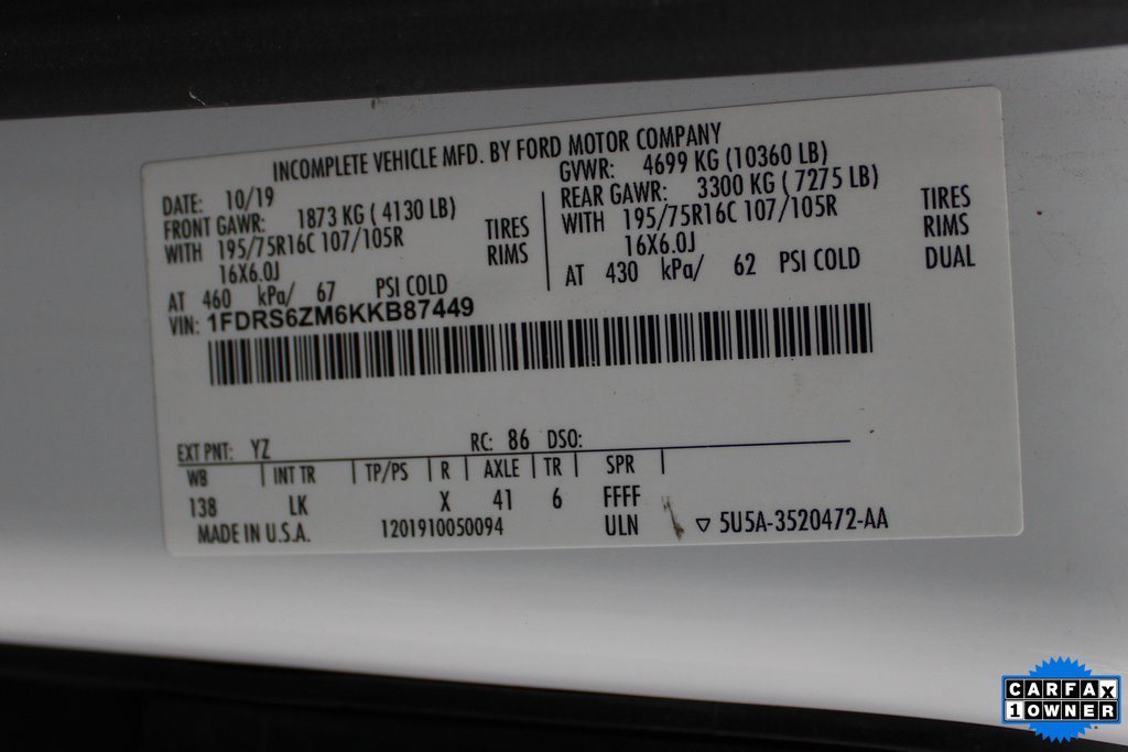 Used 2019 Ford Transit 350 138 DRW w/ Premium Package RWD image 39