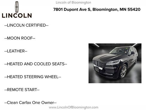 Certified 2023 Lincoln Aviator Grand Touring w/ Equipment Group 301A AWD/4WD image 6