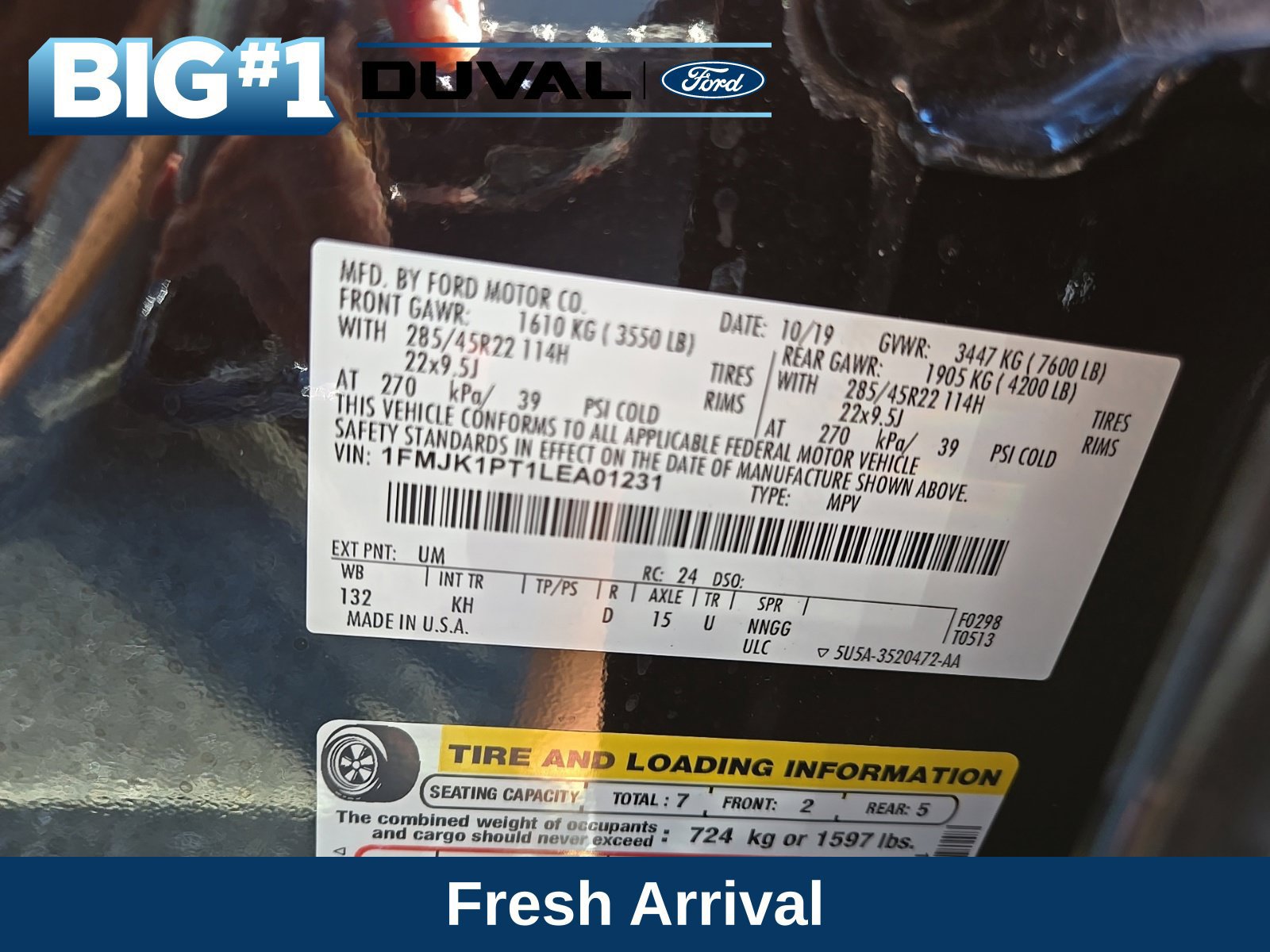 Used 2020 Ford Expedition Max King Ranch w/ Cargo Package AWD/4WD image 3