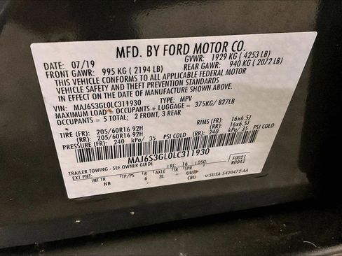 Certified 2020 Ford EcoSport SE w/ SE Convenience Package image 32