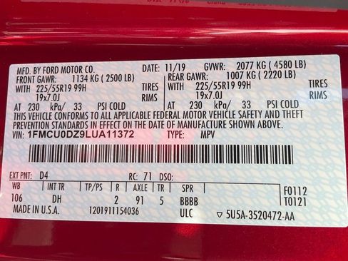 Used 2020 Ford Escape Titanium image 62