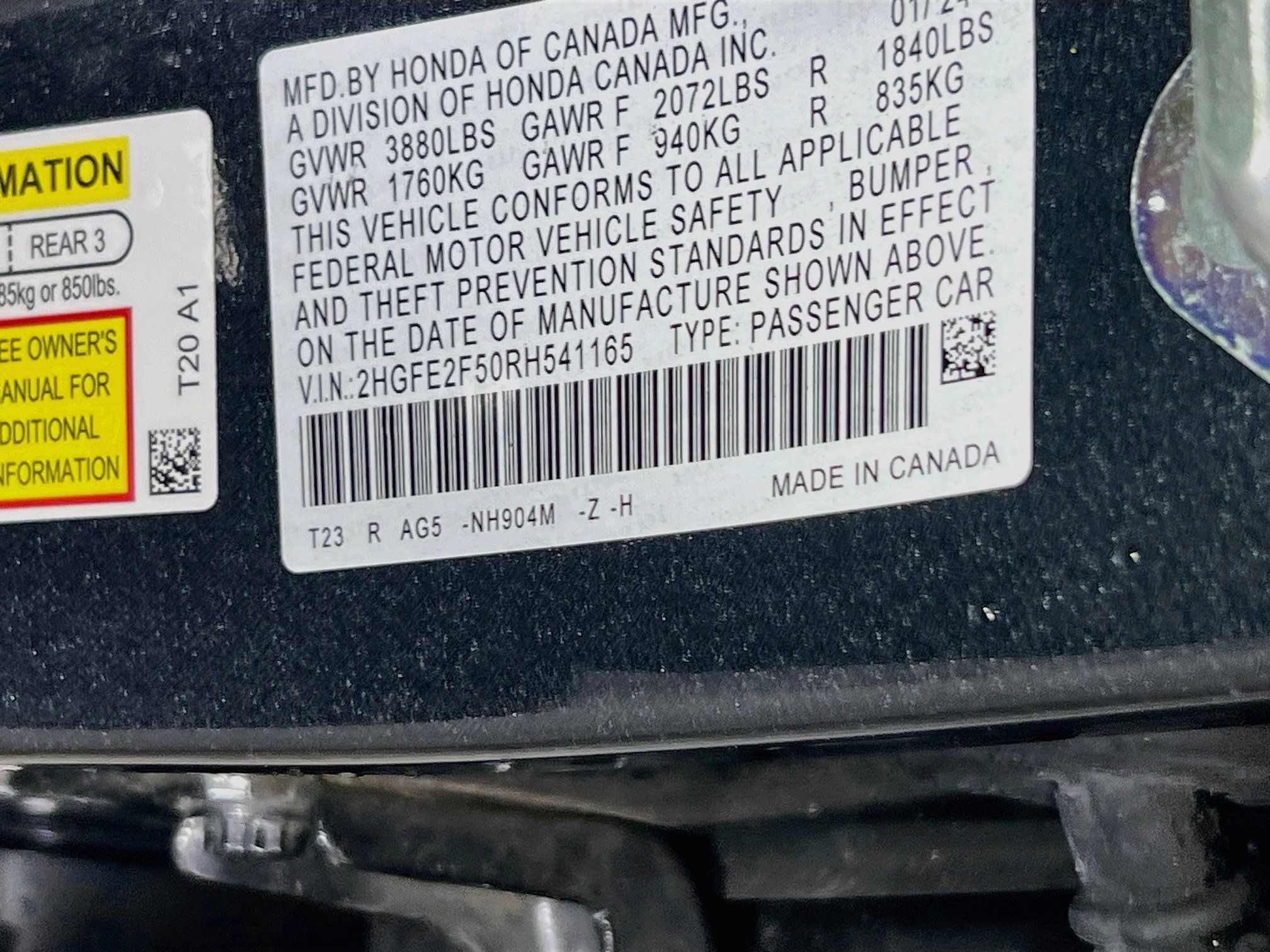 Used 2024 Honda Civic Sport image 29