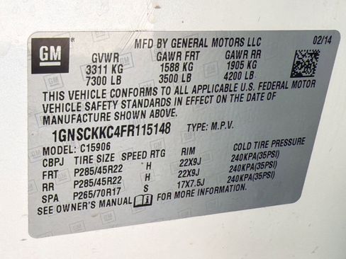 Used 2015 Chevrolet Suburban LTZ RWD image 20