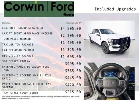 Certified 2023 Ford F150 Lariat w/ Equipment Group 502A High AWD/4WD image 3