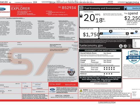 Used 2022 Ford Explorer ST w/ Equipment Group 401A AWD/4WD image 12