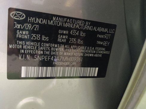 Used 2021 Hyundai Sonata SEL w/ Convenience Package FWD image 33