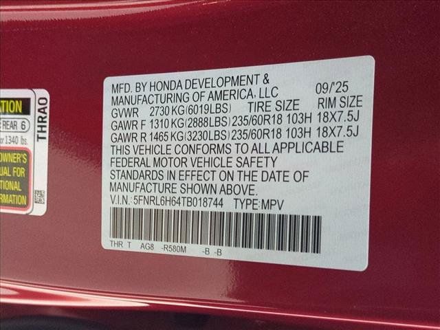 Certified 2026 Honda Odyssey EX-L image 25