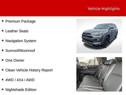 Used 2021 Toyota 4Runner Nightshade AWD/4WD image 9