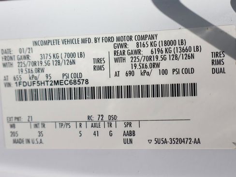 Used 2021 Ford F550 4x4 Regular Cab Super Duty image 52