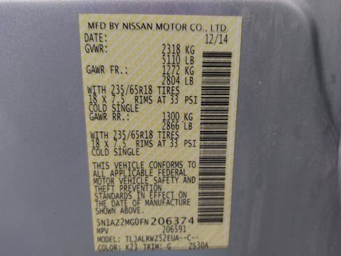 Used 2015 Nissan Murano SL w/ SL Technology Package FWD image 33