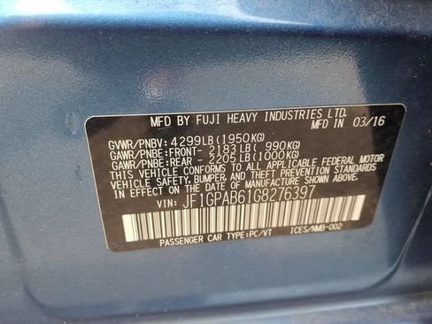 Used 2016 Subaru Impreza 2.0i Premium AWD/4WD image 16