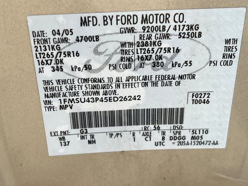 Used 2005 Ford Excursion Limited image 29