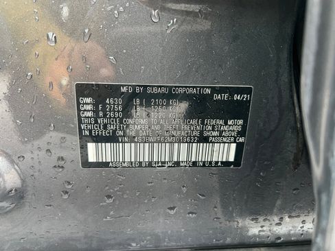 Used 2021 Subaru Legacy Premium image 38