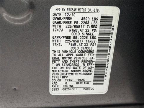 Used 2020 Nissan Rogue S image 16