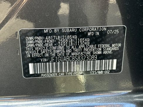 New 2025 Subaru Impreza 2.0i w/ Popular Package #1A image 26