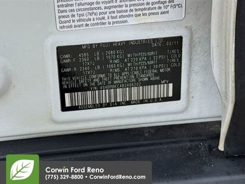 Used 2011 Subaru Outback 2.5i Limited w/ PWR Moonroof Pkg image 32