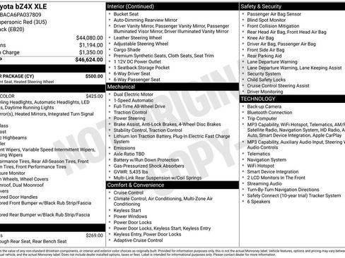 Used 2023 Toyota bZ4X AWD w/ Weather Package image 16