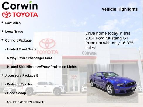 Used 2014 Ford Mustang GT Premium w/ Accessory Package 5 RWD image 7